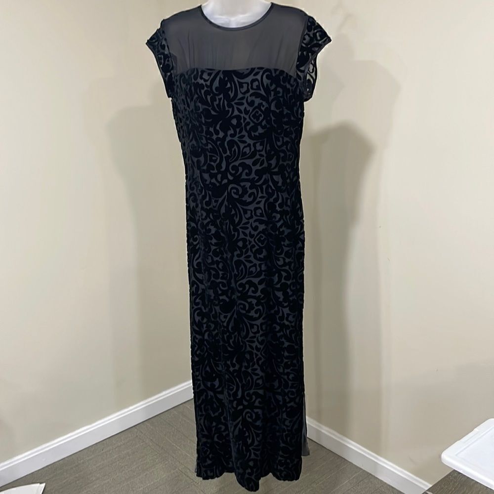 NWOT Snooty Hooty Damask Dress.  Size 8 M medium 100% silk lining